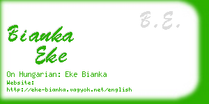 bianka eke business card